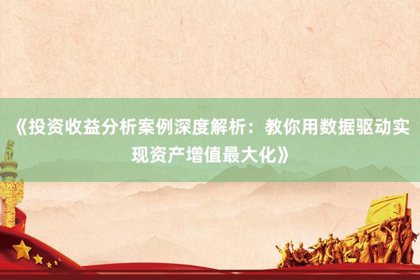 《投资收益分析案例深度解析：教你用数据驱动实现资产增值最大化》